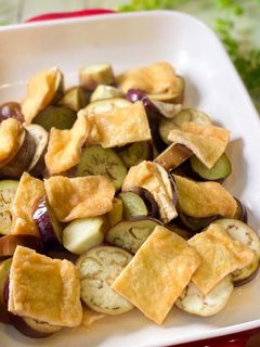 味染み薄揚げとナスのレンジ蒸し-レシピのメイン写真