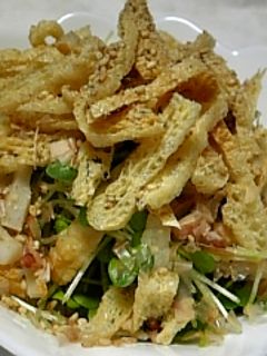 ★カイワレのカリカリ揚げ・竹輪サラダ★-レシピのメイン写真