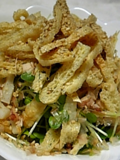 ★カイワレのカリカリ揚げ・竹輪サラダ★-レシピのメイン写真