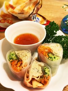 低糖質餃子の生春巻き-レシピのメイン写真