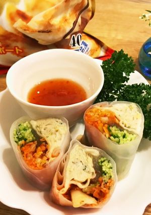 低糖質餃子の生春巻き-レシピのメイン写真