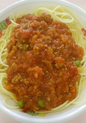 トマトソース（パスタ）　★宇都宮学校給食-レシピのメイン写真