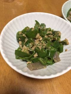 簡単!ピーマンとツナ缶と蒟蒻の炒め煮☆-レシピのメイン写真