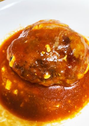 トリプルミンチハンバーグトマトソースっす-レシピのメイン写真