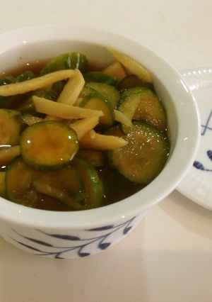 キュウリと生姜の醤油漬け-レシピのメイン写真