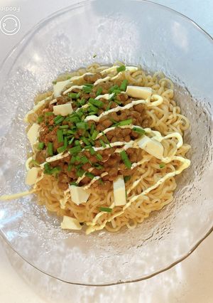 ❄︎冷やし❤️納豆チーズみそラーメン❄︎-レシピのメイン写真