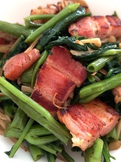 空芯菜とベーコンの炒め物☆-レシピのメイン写真