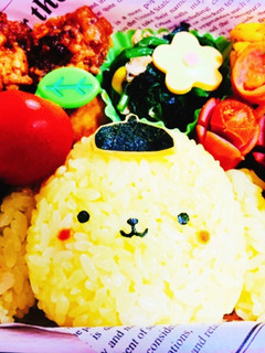 キャラ弁♡ポムポムプリン(๑・㉨・๑)-レシピのメイン写真