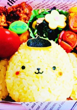 キャラ弁♡ポムポムプリン(๑･㉨･๑)-レシピのメイン写真