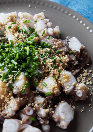 45℃ 高たんぱく低糖質◎生タコ韓国風-レシピのメイン写真
