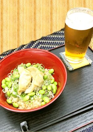 暑い日に大助かり!餃子の簡単炊き込みご飯-レシピのメイン写真