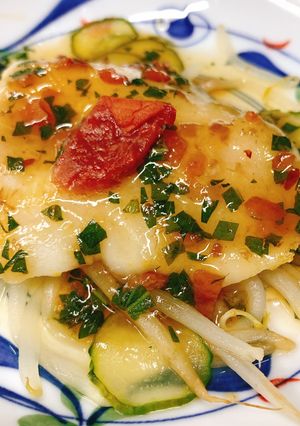 【病院】白身魚梅蒸し【給食】-レシピのメイン写真