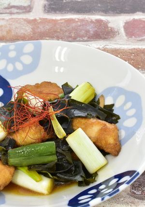 鶏肉とわかめのポン酢炒め-レシピのメイン写真