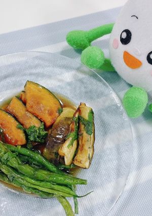 大葉たっぷり!夏野菜の揚げびたし-レシピのメイン写真