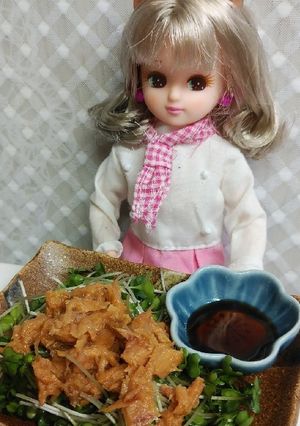 リカちゃん♡ブロッコリーの芽鮪ポンサラ-レシピのメイン写真