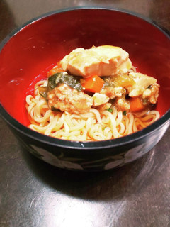 冷やしサッポロ一番ごま麻婆ラーメン-レシピのメイン写真