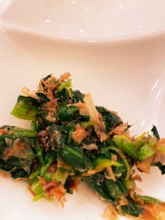 ほうれん草と鰹節と白だし-レシピのメイン写真