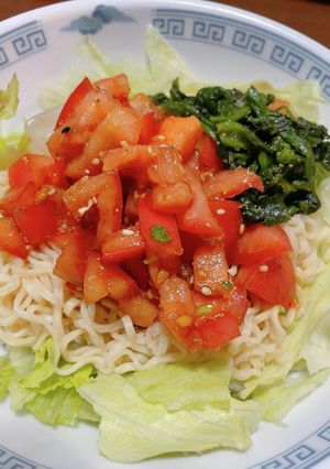 簡単！冷やし辛トマラーメン！-レシピのメイン写真