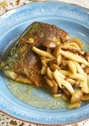 きのこたっぷりソースサバのカレーソテー♪-レシピのメイン写真