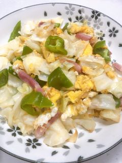 キャベツとベーコンの卵炒め-レシピのメイン写真