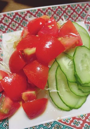 マリネトマトのサラダ-レシピのメイン写真