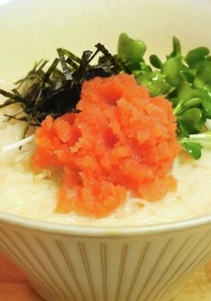 豆乳明太そうめん-レシピのメイン写真