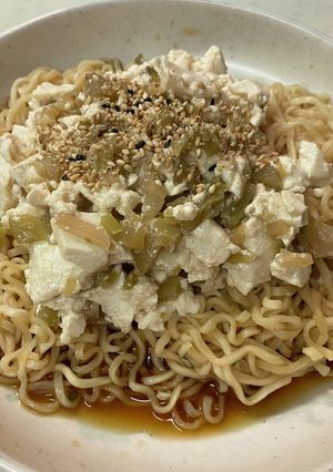 冷やし豆腐ザーサイのっけ麺-レシピのメイン写真