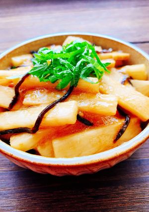 簡単ヘルシー！長芋の塩昆布ポン酢和え-レシピのメイン写真