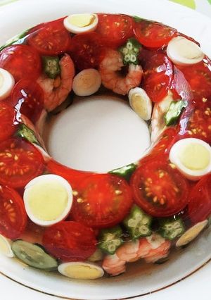 リースdeゼリーサラダ-レシピのメイン写真