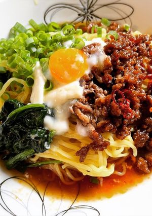 簡単!!美味しい汁無し坦々麺!-レシピのメイン写真