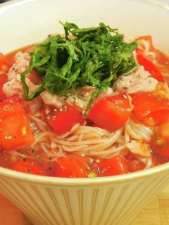 ツナトマトそうめん(カッペリーニ風)-レシピのメイン写真