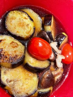 フライパンで簡単◎ナスの焼き煮浸し-レシピのメイン写真