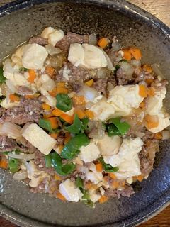 豆腐とひき肉の炒め煮-レシピのメイン写真