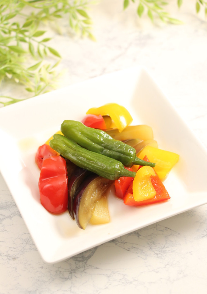 簡単2分！夏野菜の煮びたし-レシピのメイン写真
