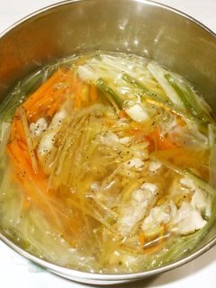 中華ねぎスープ♪簡単夏の胃弱の漢方食養生-レシピのメイン写真