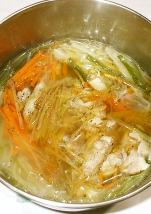 中華ねぎスープ♪簡単夏の胃弱の漢方食養生-レシピのメイン写真