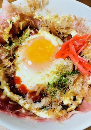 お好みベーコンエッグどんど丼！-レシピのメイン写真