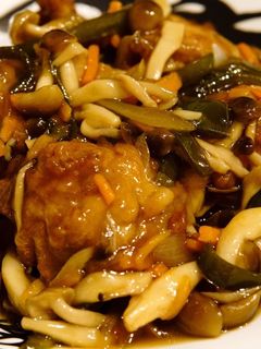 簡単黒酢だけで野菜あんかけ(唐揚別売)-レシピのメイン写真