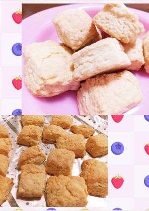 中まで軽いお豆腐スコーン（バター卵なし）-レシピのメイン写真