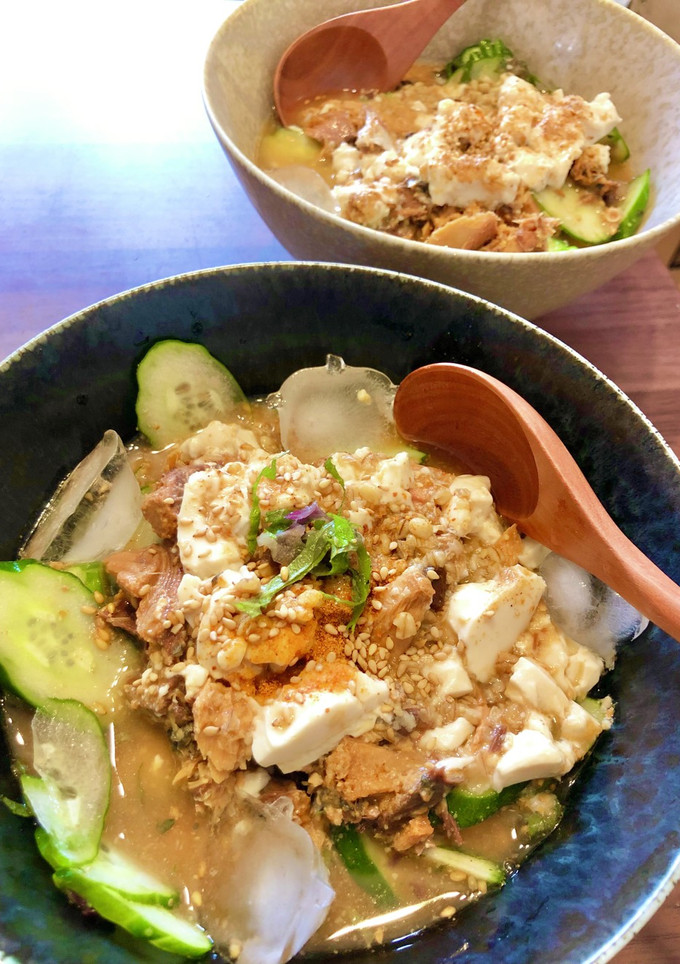 わが家の鯖缶冷や汁-レシピのメイン写真