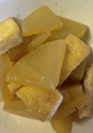 簡単ご飯のお供#夏大根と油揚のちょっと煮-レシピのメイン写真