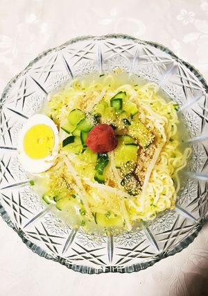 サッポロ一番冷しさっぱり塩ラーメン-レシピのメイン写真