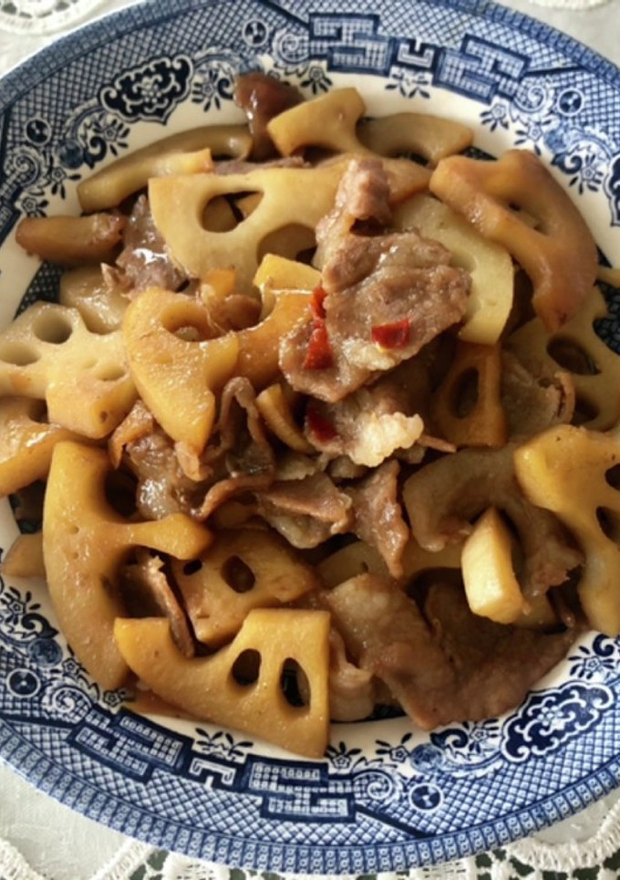 豚肉と新れんこんの炒めもの　-レシピのメイン写真