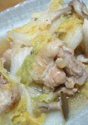 白菜と骨付き鶏肉の煮物-レシピのメイン写真