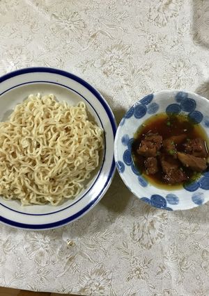 やきとり缶で冷やしつけ麺-レシピのメイン写真