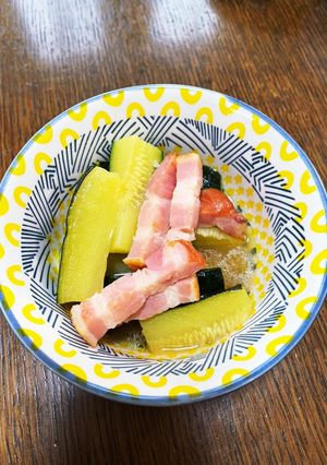 ズッキーニとベーコンの焼き浸し-レシピのメイン写真