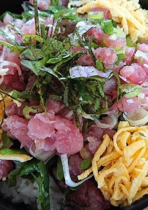 マグロとねぎ丼-レシピのメイン写真