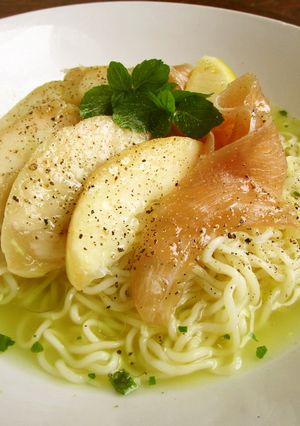 桃とミントの塩ラーメン☆-レシピのメイン写真