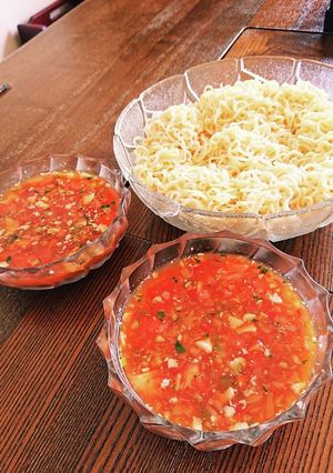 ガスパチョつけ麺-レシピのメイン写真
