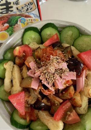 ひんやり夏野菜ごまラーメン-レシピのメイン写真
